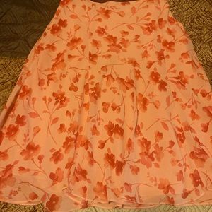 Orange flower skirt